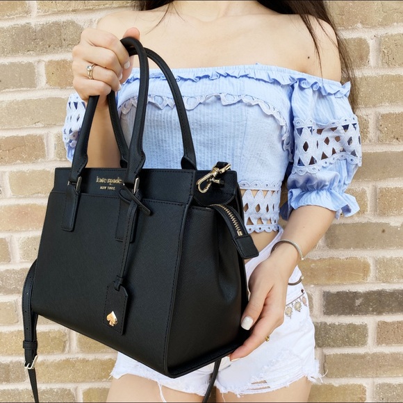 Gaby’sBagsK👜💕Kate Spade Satchel Crossbody Black - Picture 3 of 7